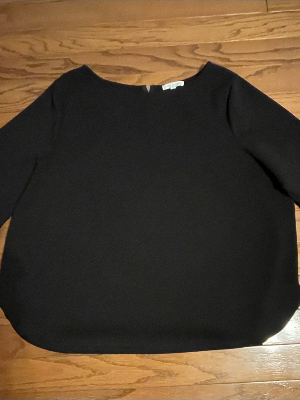 Green Envelope Black Bell 3/4 Sleeve Blouse Top - 3X